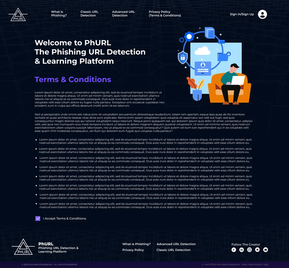 Project PhURL - Terms & conditions